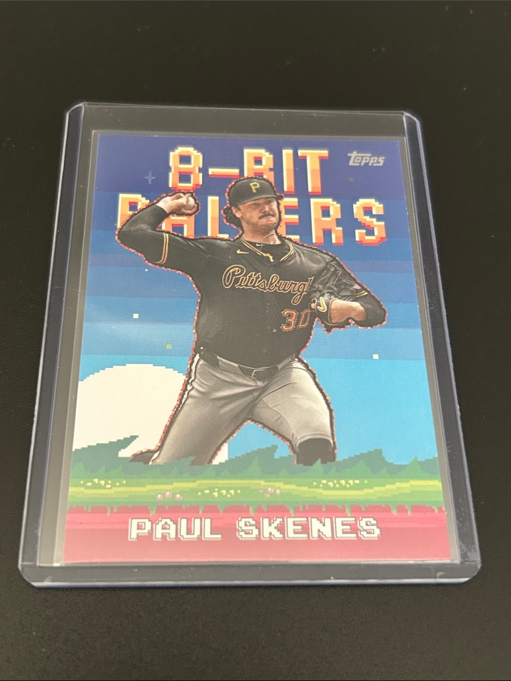 Topps 8-Bit Ballers Paul Skenes Card — Black, Blue, Green